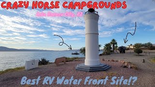 Best WATERFRONT RV Site!? Crazy Horse Campgrounds Lake Havasu City AZ #havasu #crazyhorse #rvcamping