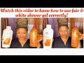 Fair and white soaps/fair and white exfoliating gel/fair and white shower gel/F & W so carrot review