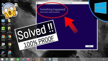 how to fix "setup has failed to validate the product key" | solved windows Something Happened error