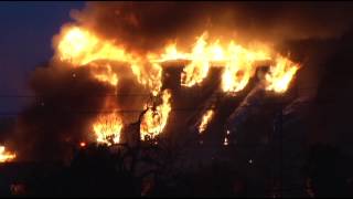 Firefighters Battle 5-Alarm San Jose Warehouse Fire 1-9-14