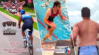 TWU Pioneer Power Sprint Triathlon & 5K -  2023 Full Race - Texas Woman's University, Denton Texas
