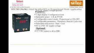 SELEC TEMPERATURE CONTROLLER DTC303 TEMPERATURE CONTROLLER
