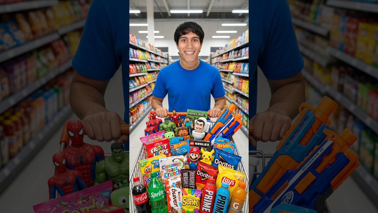 Compré TODO lo que Quise del SUPERMERCADO 😱😱