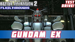 Gundam Battle Operation 2 Test Drive: The Gundam EX Is A One Year War Gundam With Jumpkick Skills