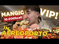 MANGIO QUELLO CHE VOGLIO nella LOUNGE VIP in AEROPORTO!😱🍟
