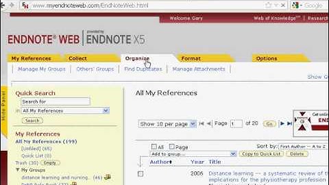 EndNoteWeb Tutorial (Chapter 1)