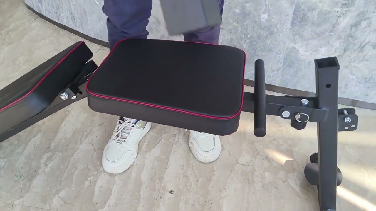 フロントブラケット、引き紐付きトレーニングベンチ組み立て参考