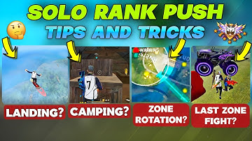 Solo Rank Push Tips And Tricks in Telugu || How to Push Your Rank in Free Fire