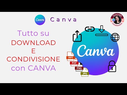 Tutto su DOWNLOAD e CONDIVISIONE con CANVA