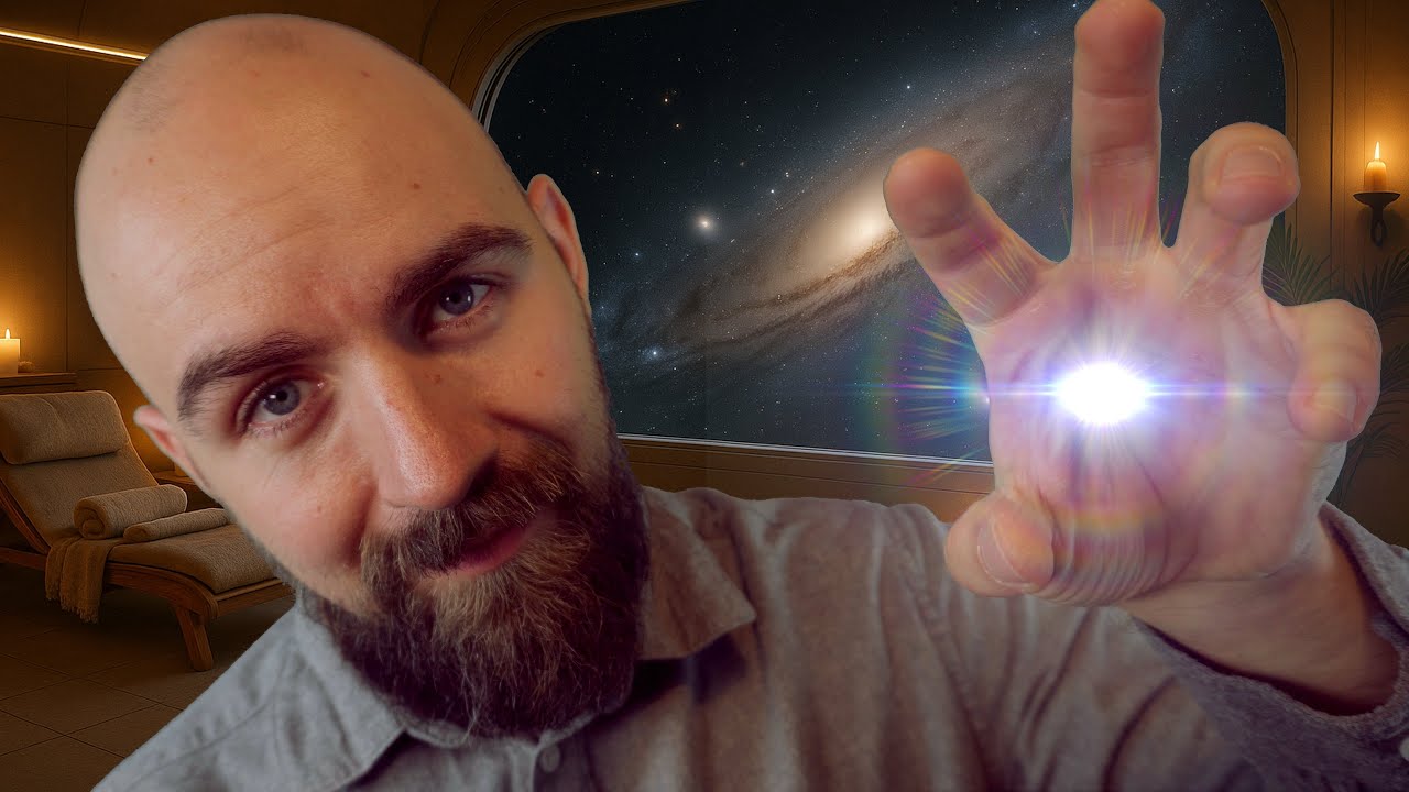 Weltraum-Spa: ASMR Gesichtsmassage mit sanften Sci-Fi-Klängen zum Einschlafen (Deutsch)