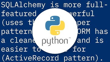 What are some good Python ORM solutions?