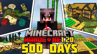 I Survived 500 Days on a Deserted Island in Hardcore Minecraft 1.20 [FULL MOVIE🔴]