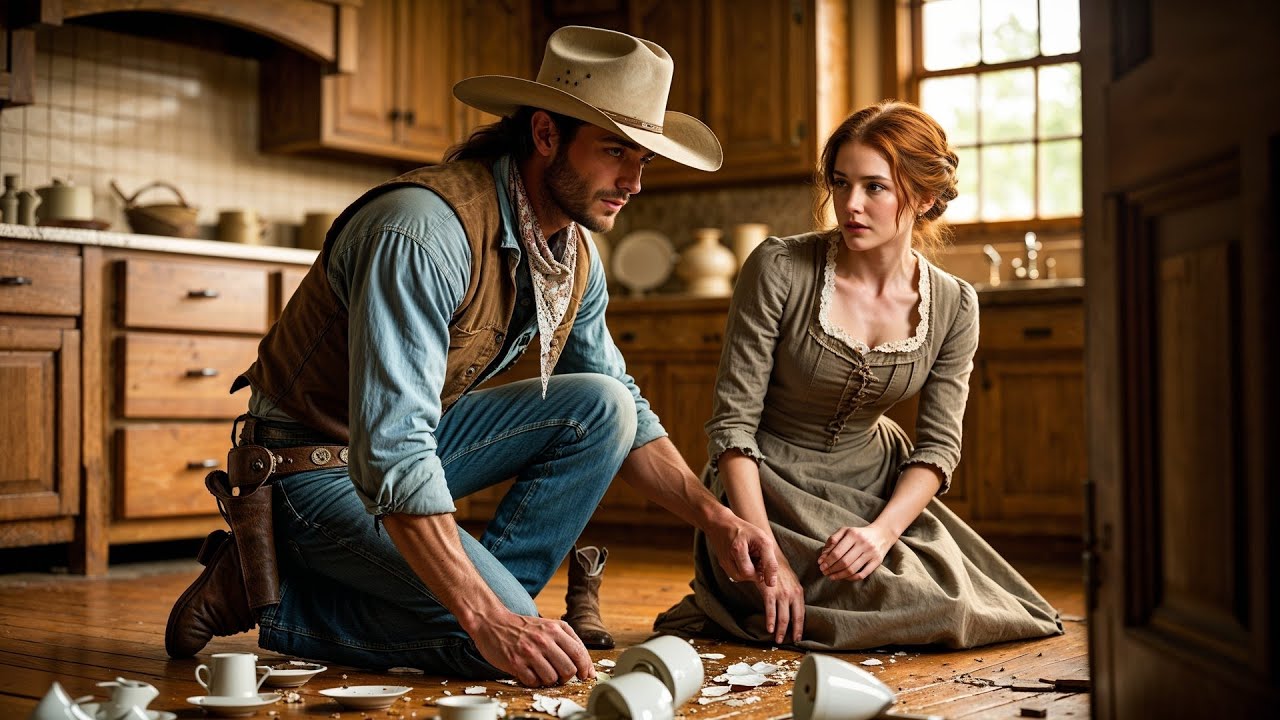 She Dropped The Dishes And Waited For The Blow, The Cowboy Just Picked Up The Pieces
