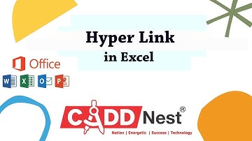 CADD NEST ||  RT NAGAR || Hyperlink in Excel || KANTHARAJ .N