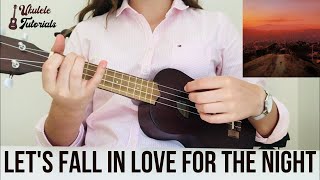 FINNEAS - Let's Fall in Love for the Night (EASY Ukulele Tutorial)