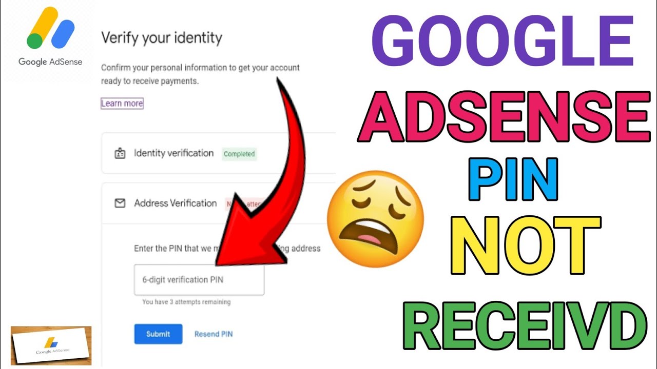Google Adsense PIN Not Received 😥 Do this 