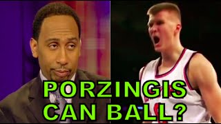 Stephen A Smith UPDATED Reaction Kristaps Porzingis From Draft to NBA Rookie Star