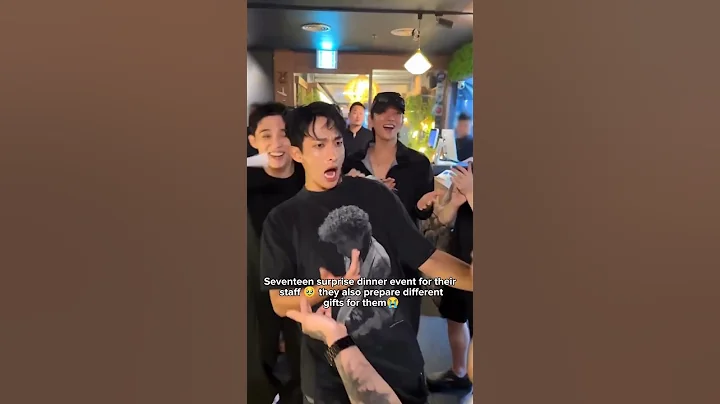 Seventeen prepare surprise dinner party & gift for their staff😭#seventeen#carat#youtubeshorts#shorts