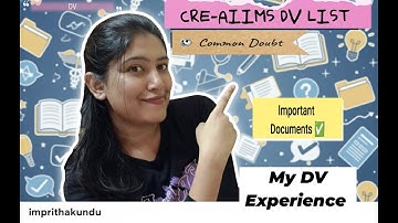 CRE AIIMS DV List ✅ || Important Documents || Qualification set issue|| ECG|| Esic