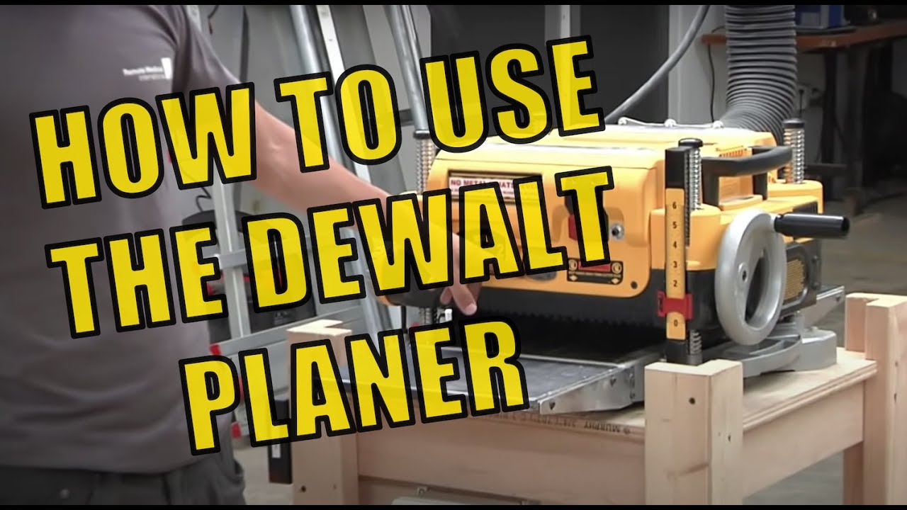 Using the Dewalt DW735 Planer at MakeHaven - YouTube