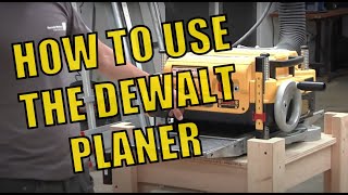 Using the Dewalt DW735 Planer at MakeHaven