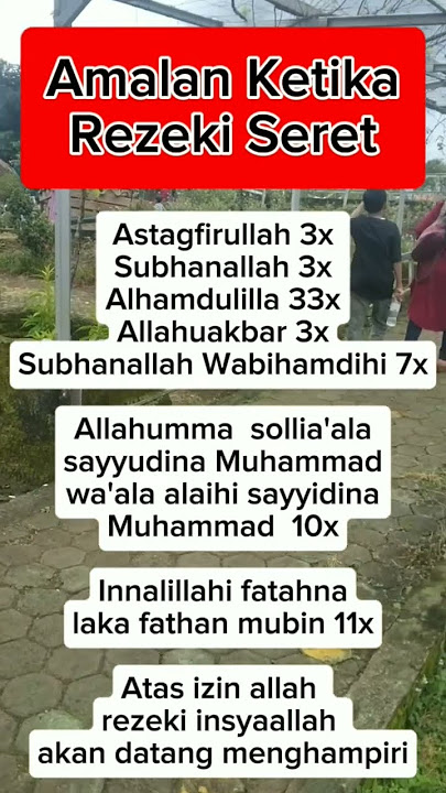 AMALAN KETIKA REZEKI SERET #quotes #motivation