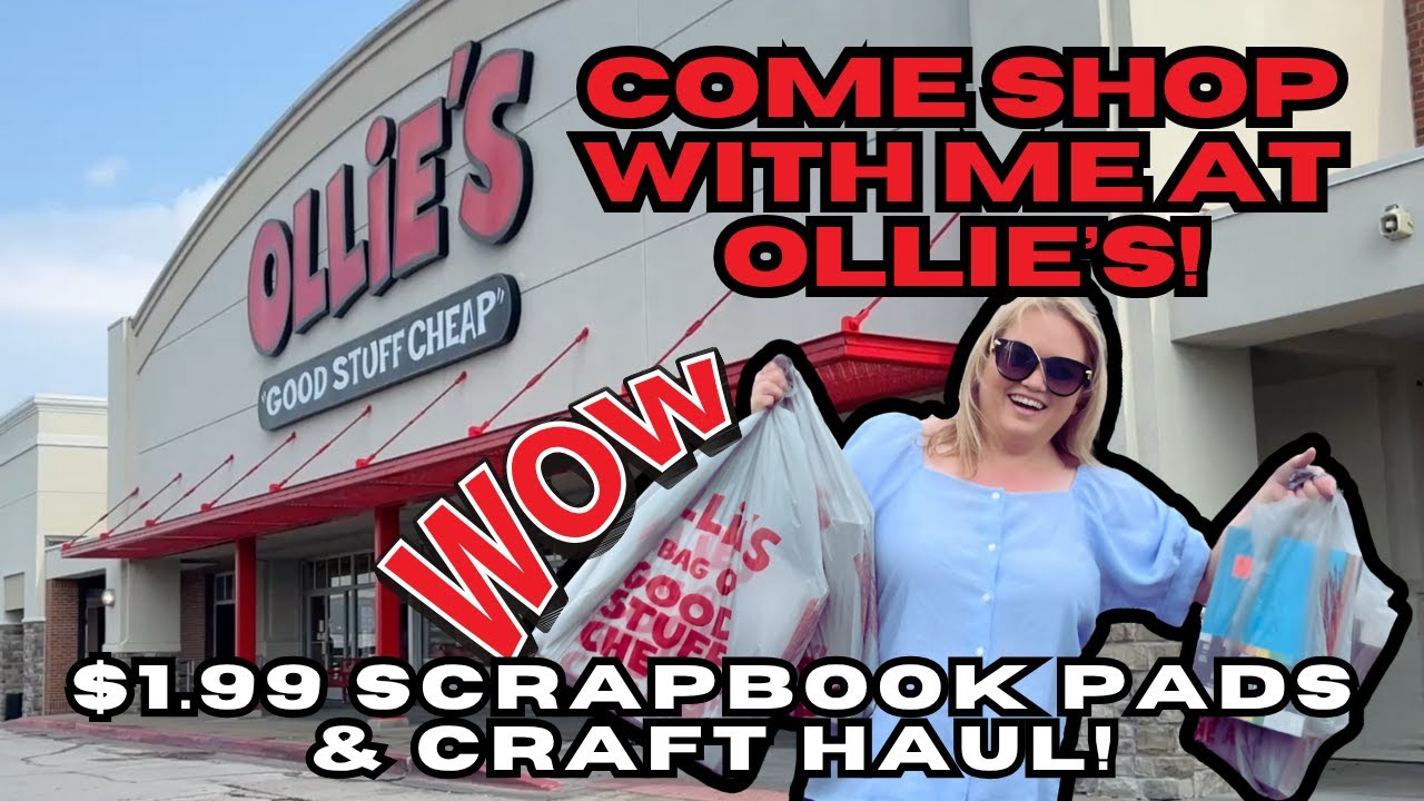 Paper Craft Shopping Spree! What Surprises Did I Find in the Craft Aisle at Ollie's?