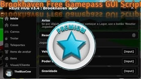 Brookhaven Free Gamepass GUI Script | Hydrogen - Fluxus - Delta - Arceus x - Codex Executor
