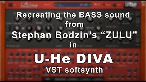 Sound design: recreating Stephan Bodzin