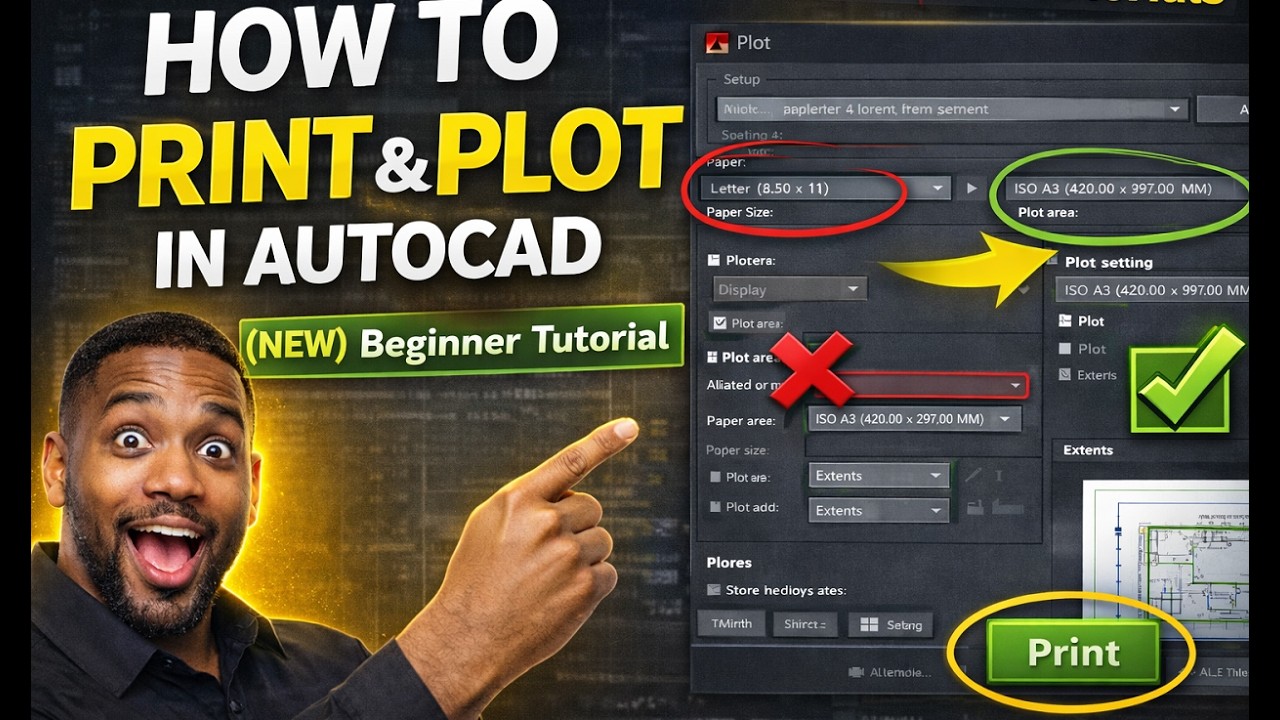 How to Plot and Print in AutoCAD (Beginner Step-by-Step)
