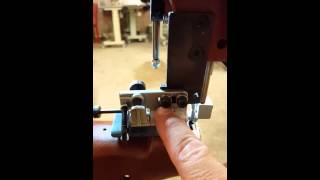 Swing down edge guide explained Thread Control And Overlapped Tackng Using The Swing Down Edge Guide