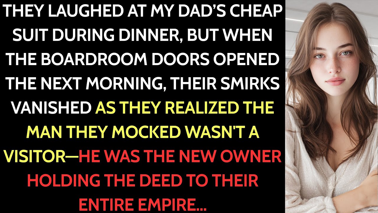 My In-Laws Mocked My Dad for His Cheap Suit — Moments Later the Boardroom Doors Opened for Him…