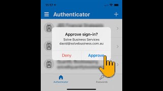 Setting up the Microsoft Authenticator Tap to Approve screenshot 3