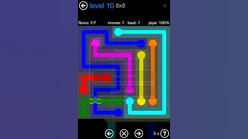 Flow Free Bridges Challenge Pack 8x8 Level 10 Walkthrough