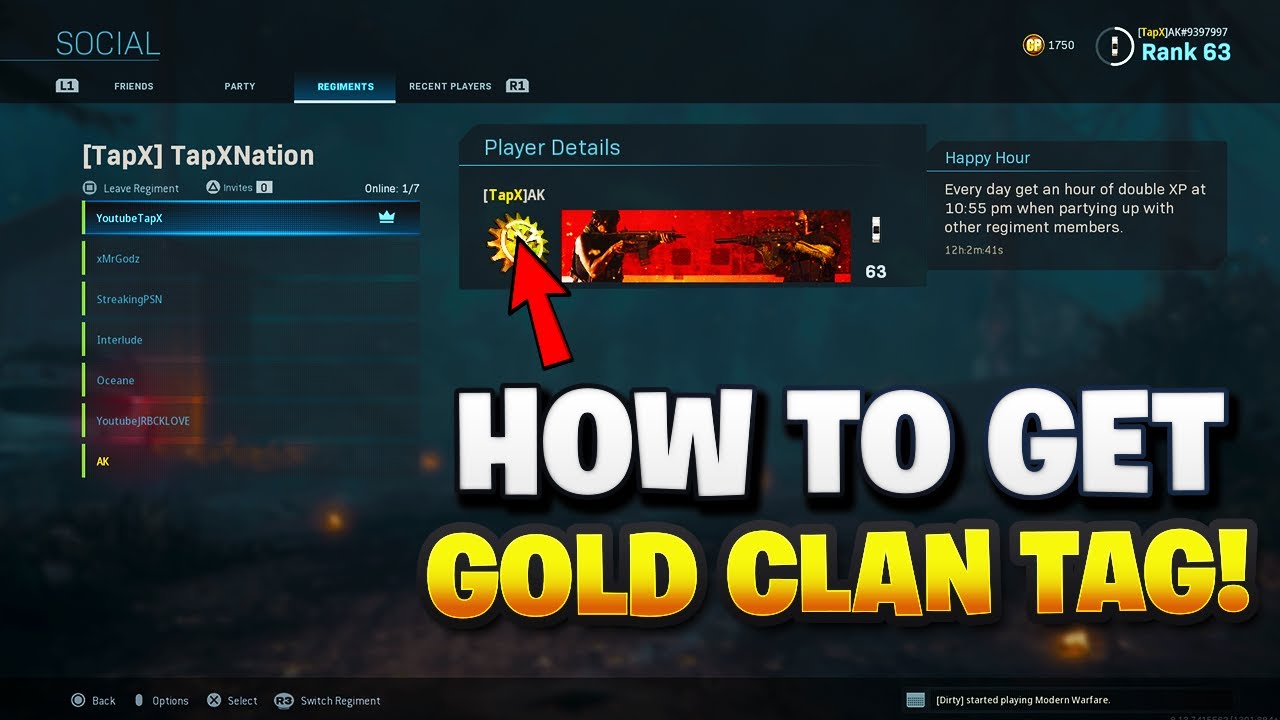 HOW TO GET GOLD TAG in MODERN WARFARE (COD MW NEW REGIMENTS TUTORIAL) YouTube