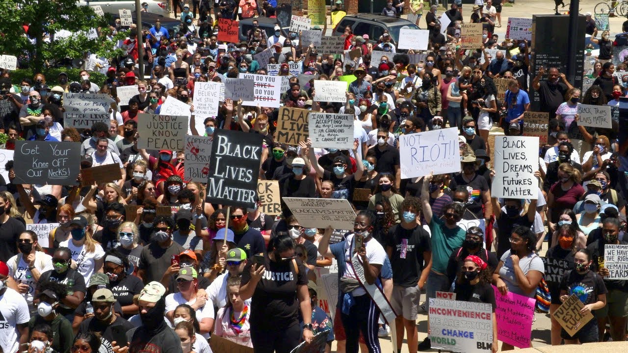 Protest Draws Diverse Peaceful Big Crowd To Downtown Columbus GA protest-draws-diverse-peaceful-big-crowd-to-downtown-columbus-ga