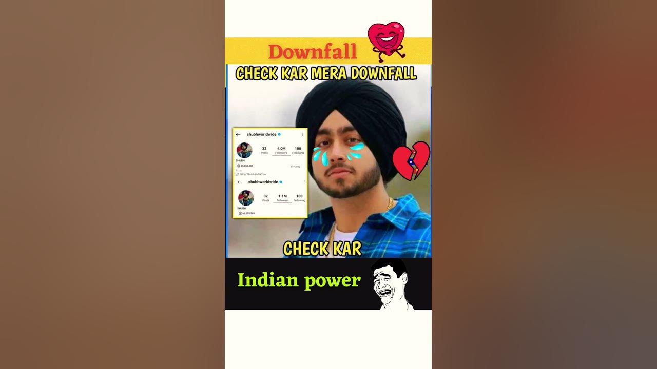 Shubh followers on instagram 😵💫😭😱 shorts memes YouTube Shubh followers on instagram 😵💫😭😱 shorts memes YouTube