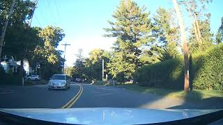 Driving in Milton, Massachusetts and I-93 North towards Boston