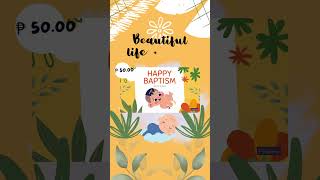 FiBeiDigicards.com – Baptism E-Cards |Title: Beautiful life a head