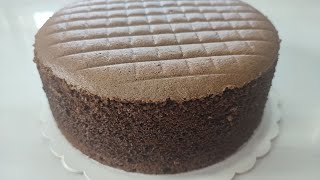 Soft & Fluffy Chocolate Cotton Sponge Cake (Without Baking Powder & Soda Bicarbonate)[Great Recipes]