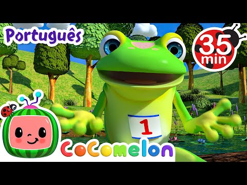 Cocomelon em Português | Os cinco sapinhos | Compilação de Desenhos Animados e Músicas Infantis