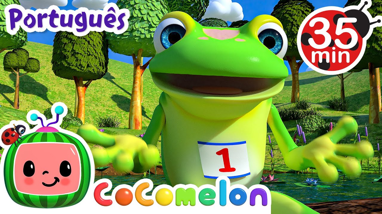 Cocomelon em Português | Os cinco sapinhos | Compilação de Desenhos Animados e Músicas Infantis