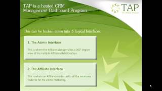 The Affiliate Program  - TAP Presentation