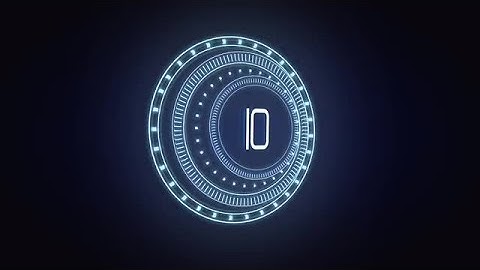 Futuristic Dials Countdown Stock Motion Graphics