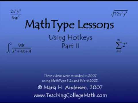 How to Use MathType Tutorial: Formatting Equations and Reactions in MS Word