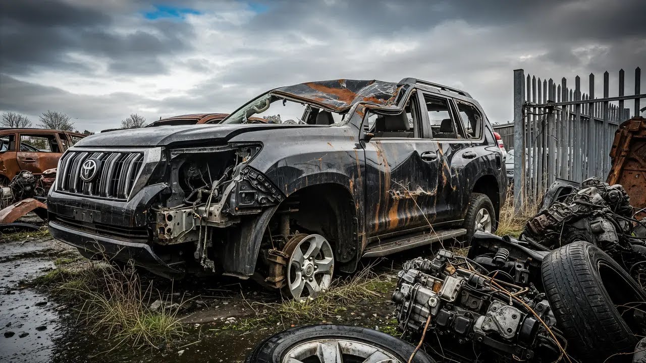 15-летняя Toyota Prado полностью восстановлена ​​| Из металлолома в совершенно новый всего за месяц!