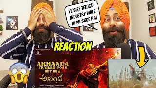 PUNJABI REACTION on Akhanda Trailer Roar | Nandamuri Balakrishna | Boyapati Srinu | Thaman S
