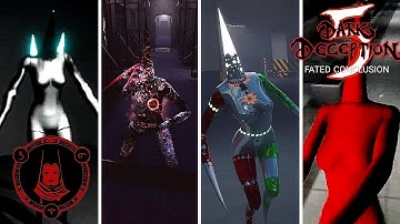 All Dark Deception Chapter 5 Holiday Horror Fangames! | -Level 9