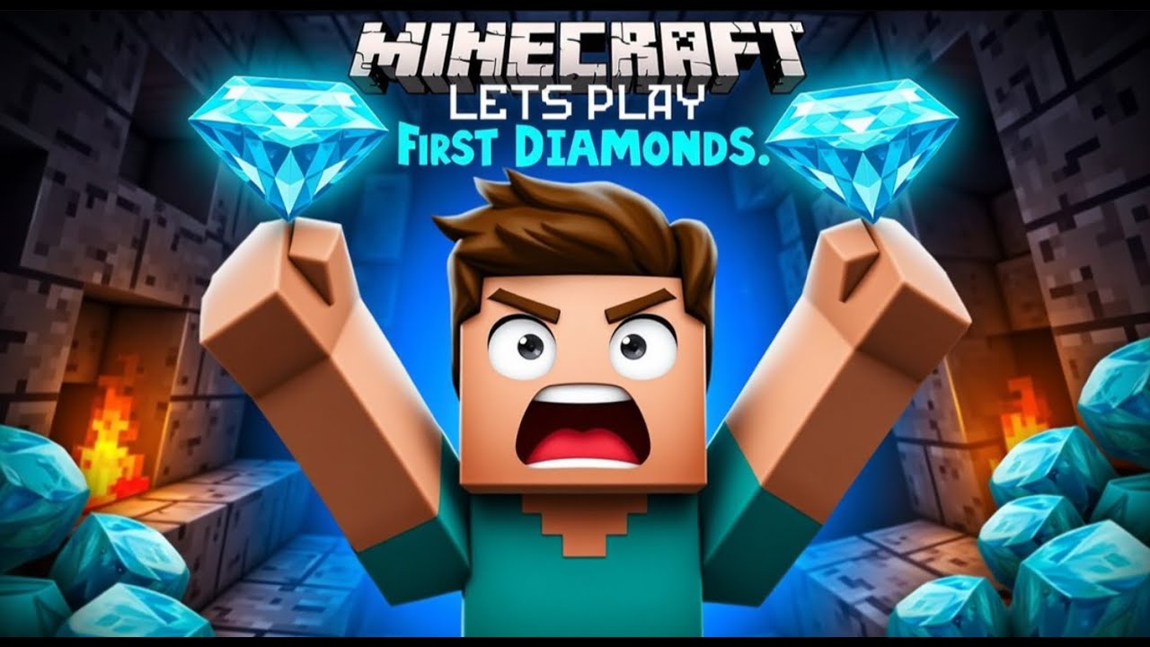 EP - 2 Found My First Diamonds!!!!!!!!!!!! || MINECRAFT - YouTube