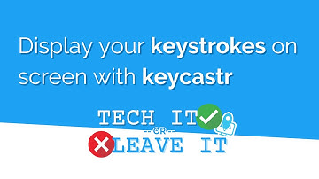 Display keystrokes on screen with keycastr (FREE) | content creation tips | TECH IT or LEAVE IT